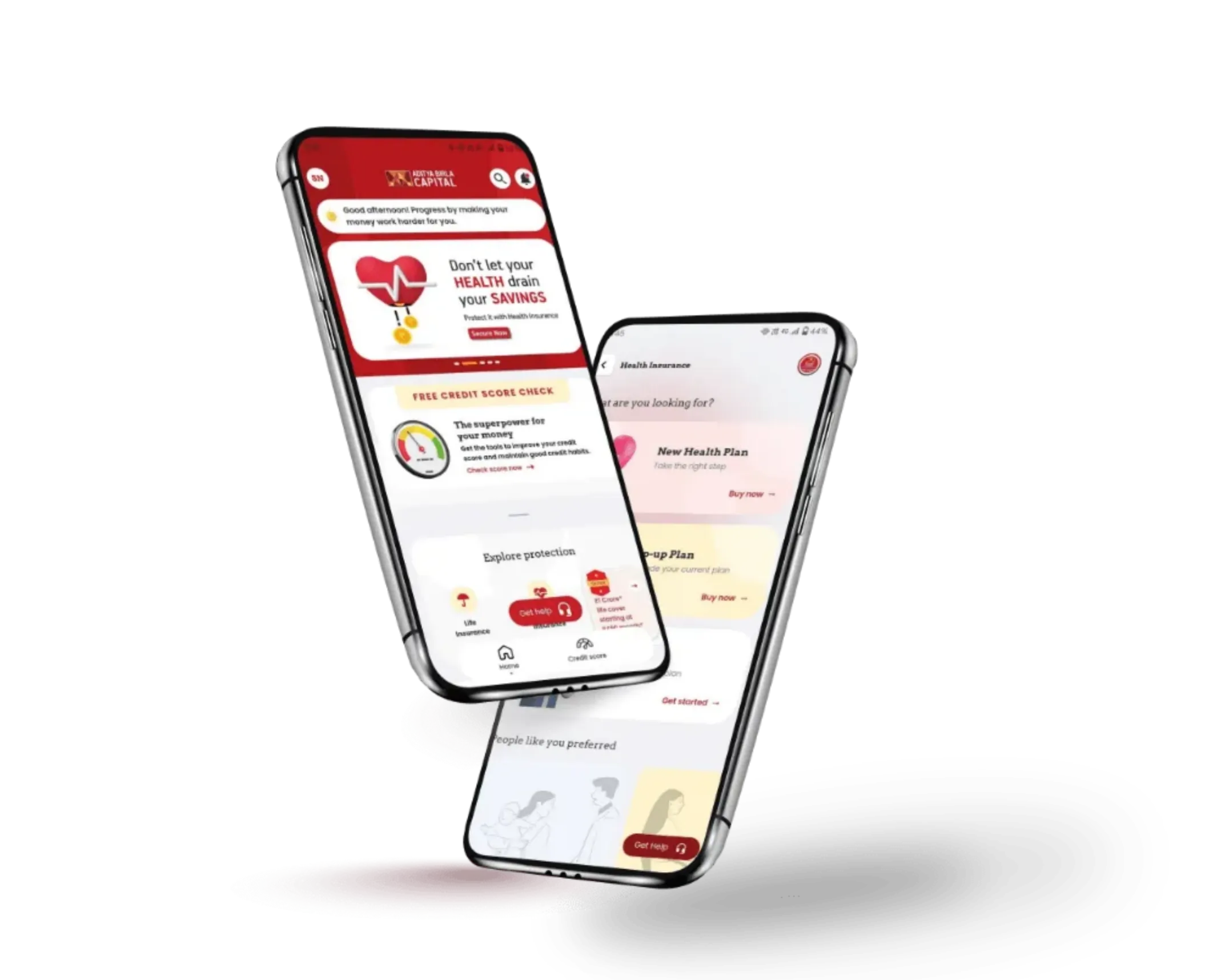 Animated preview of mobile app
