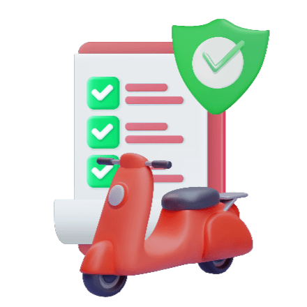 Bike insurance plan icon