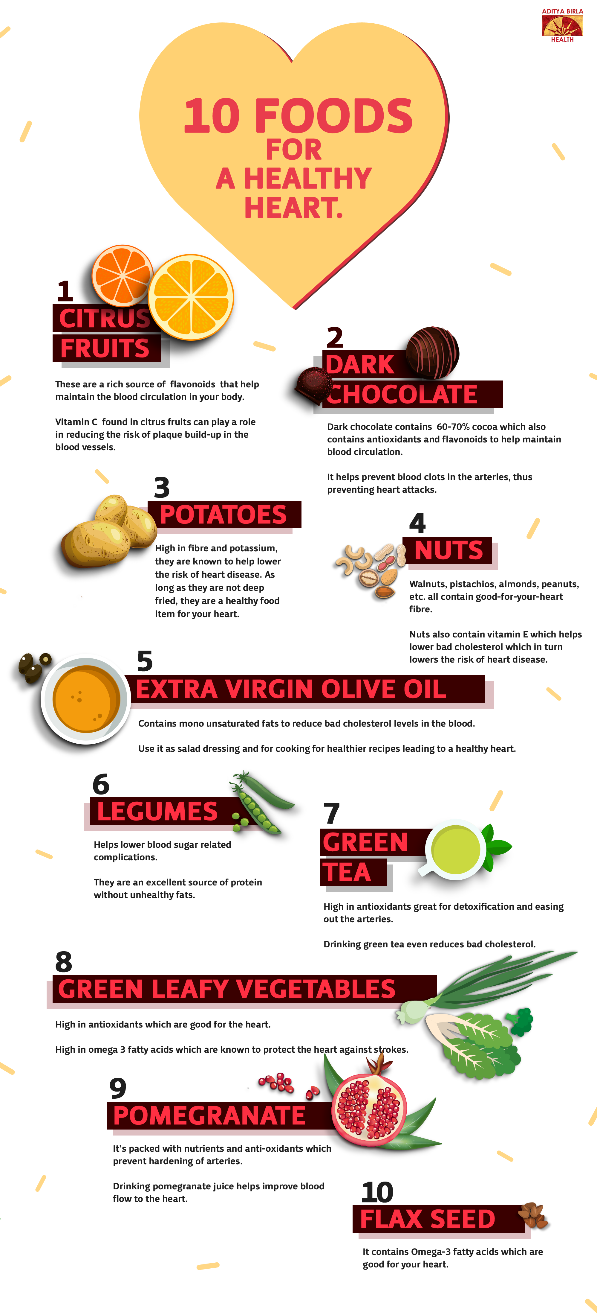 10 Heart-Healthy Superfoods