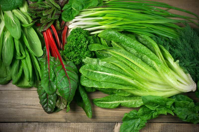 Natural Beta Blockers - Leafy Green Vegetables