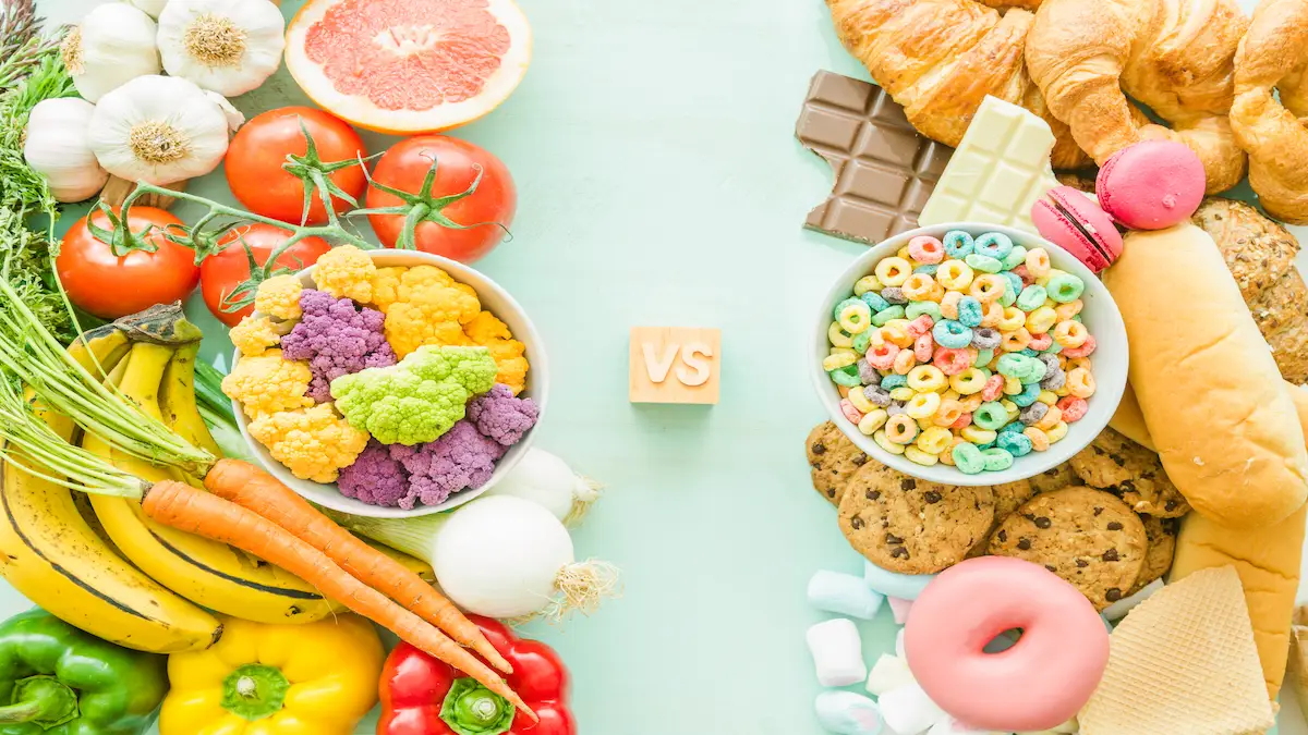 overhead-view-unhealthy-versus-healthy-food-background_Activ Living Community